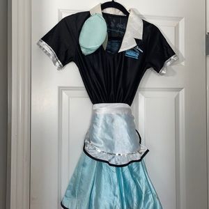 50s diner waitress children’s Halloween costume